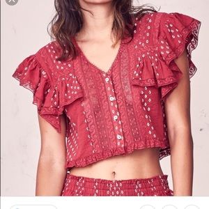 LoveShackFancy Maggie top S